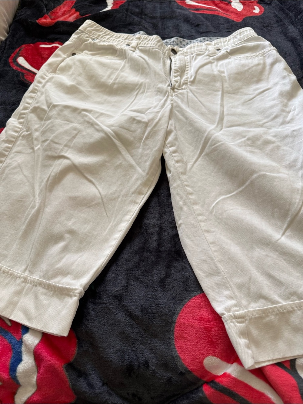 Lee White Stretch Cotton Pants
